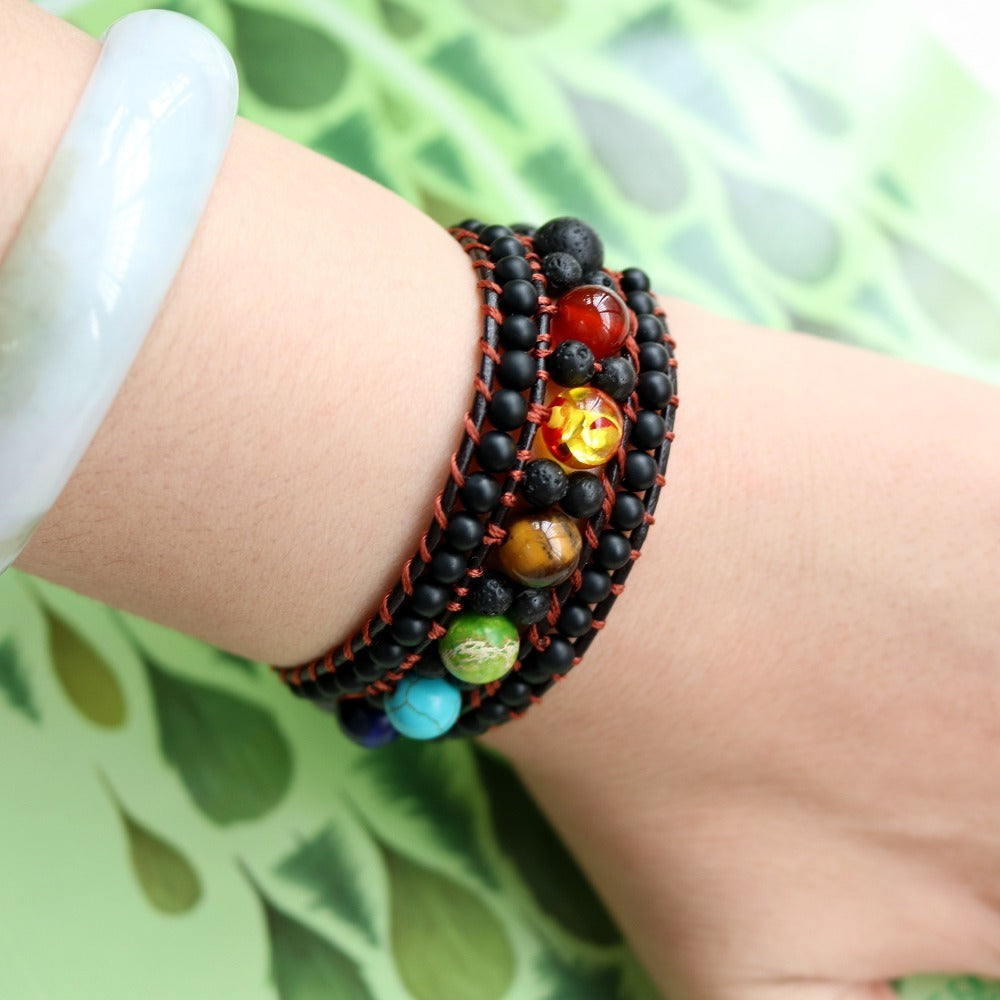 Volcanic Lava Stone Seven Chakra Meditation