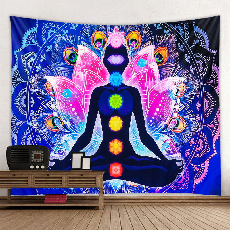 Boho Yoga Meditation Colorful