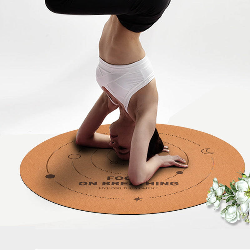 Cork Natural Rubber Meditation Mat For Meditation Plank