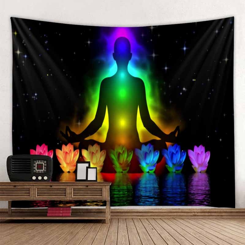 Boho Yoga Meditation Colorful
