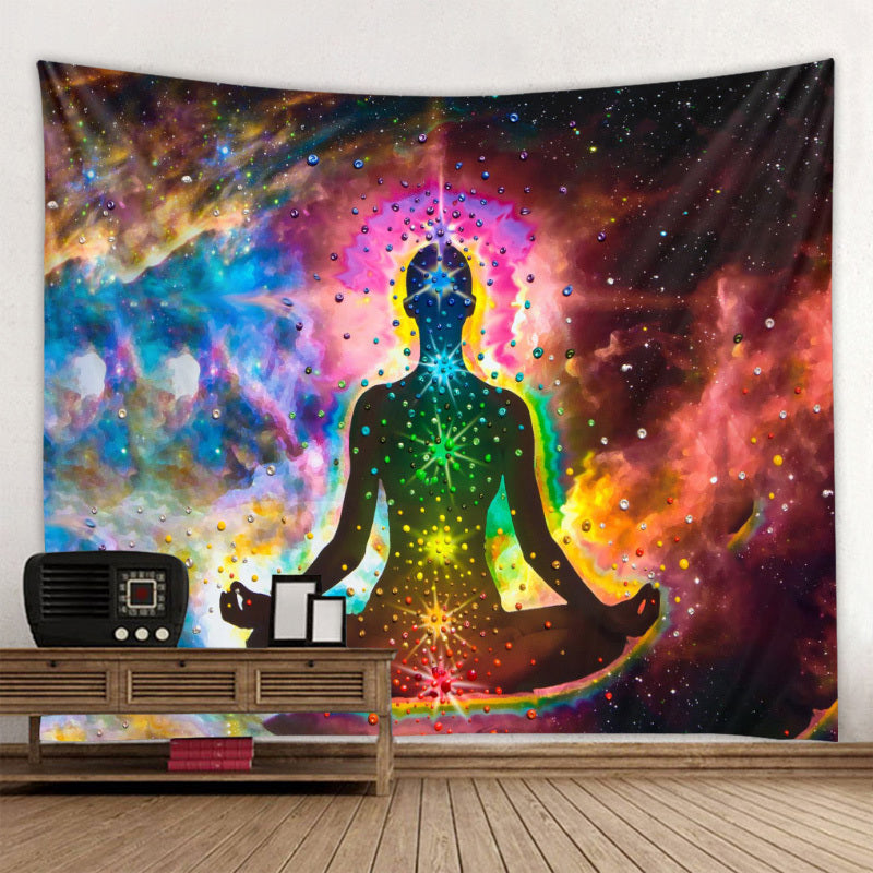 Boho Yoga Meditation Colorful
